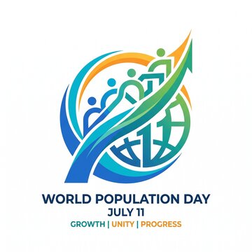 Global Population Growth and Diversity Illustration