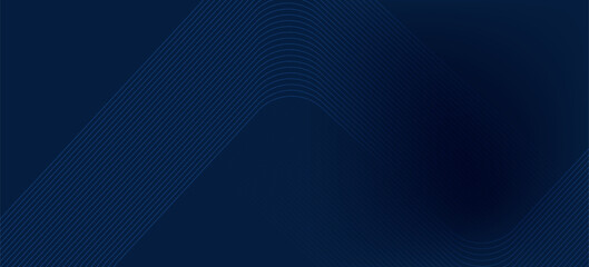 Obraz premium Dark blue background. Modern line stripes curve abstract presentation background. Luxury paper cut background. Abstract decoration, golden pattern, halftone gradients, 3d Vector illustration