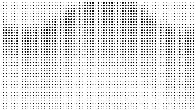 Abstract halftone pattern background with gradient dots, monochrome design element for graphic design, posters, banners, and digital art