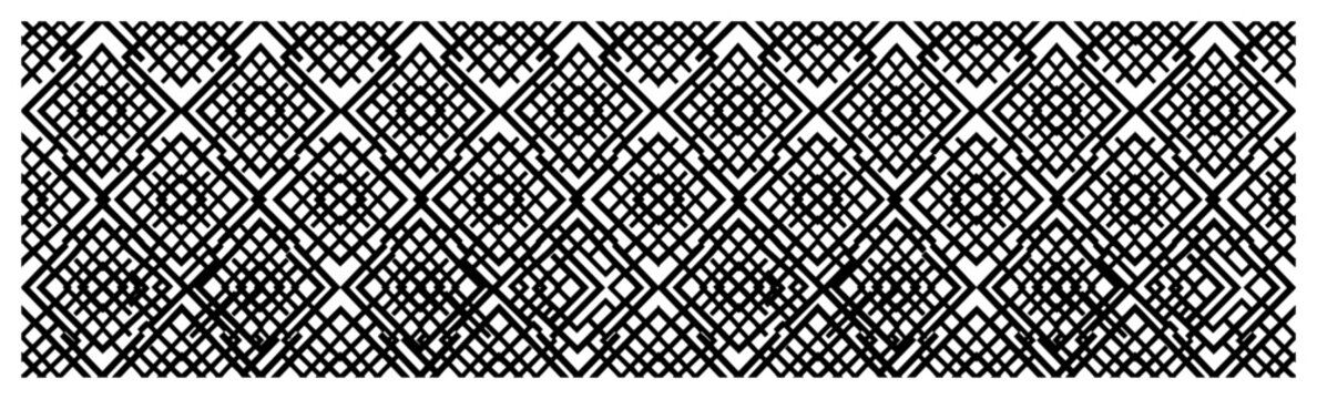 Geometric lattice pattern with overlapping lines in modern architectural style