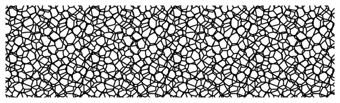 Cellular geometric pattern with irregular shapes in minimalist style