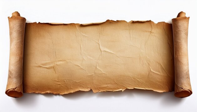 3d of a old paper isolated on white background