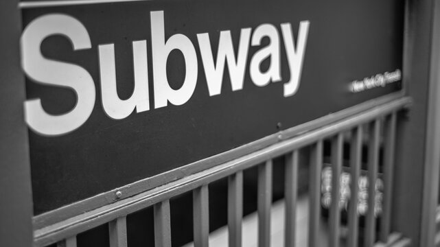 New York City Times Square subway station entrance sign