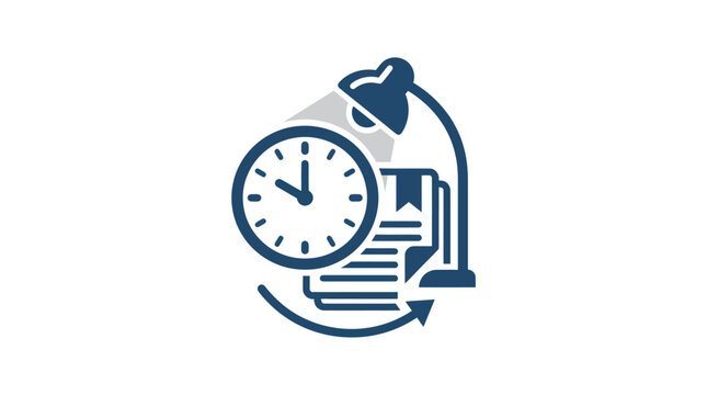 Clock Time Management Office Work.