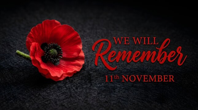 Remembrance day tribute honoring the fallen on 11th november