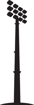 Floodlight, Stadium Light, Sports Lighting, Vector Spotlight