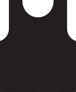 Black tank top, sleeveless shirt, vector clothing, fashion design element, apparel template