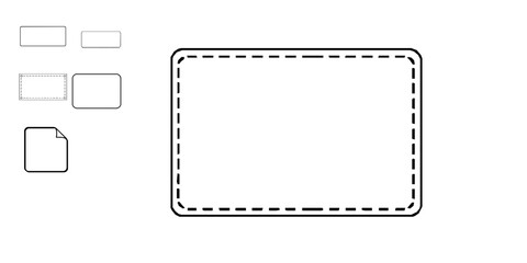 Fototapeta premium Archive Label Outline Icon
