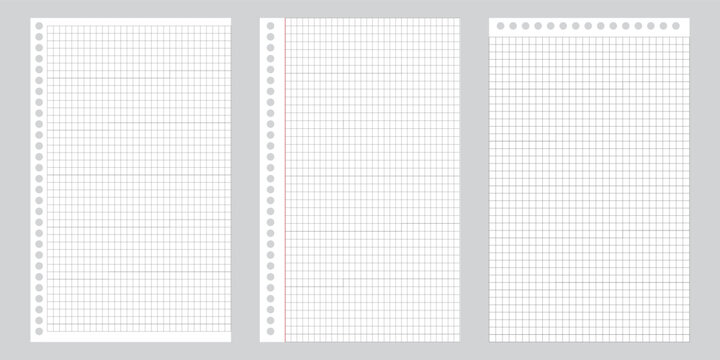 A4 notepad line paper set. notepad blank paper sheet. notepad or notebook sheet set. notebook blank template