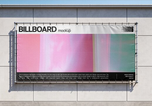 Billboard Mockup For Outdoor Advertising Design