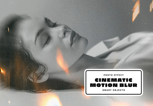 Cinematic Motion Blur Photo Effect For Poster And Social Media Design
