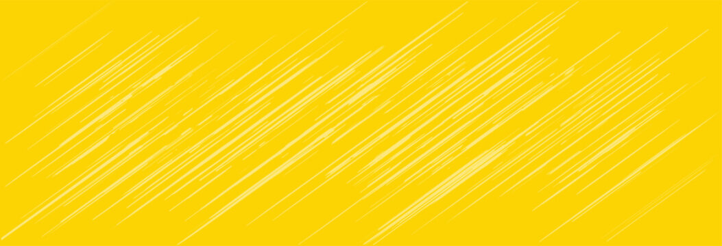 Bright yellow abstract background with dynamic light yellow vector lines