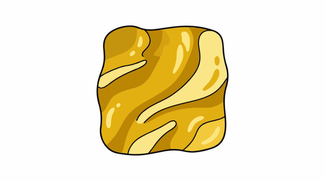A cartoon-style illustration of a loaf of bread with a golden-brown crust