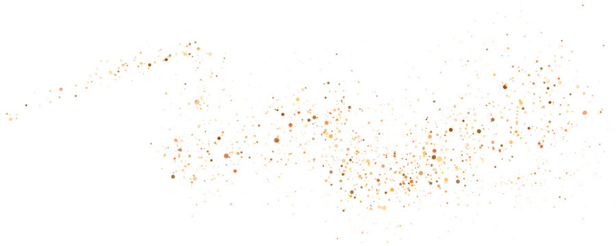 Luxury golden stardust bloom with glowing glitter particles and radiant decorative style. vector