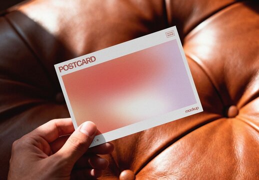 Postcard Mockup For Print And Branding Design