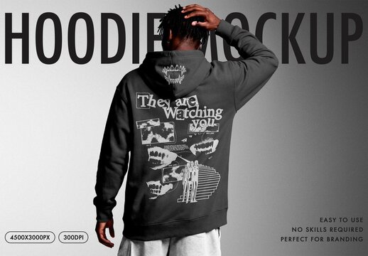 Pullover Hoodie Mockup For Apparel And Branding Design