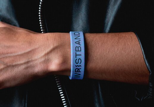 Wristband Mockup For Product And Branding Design