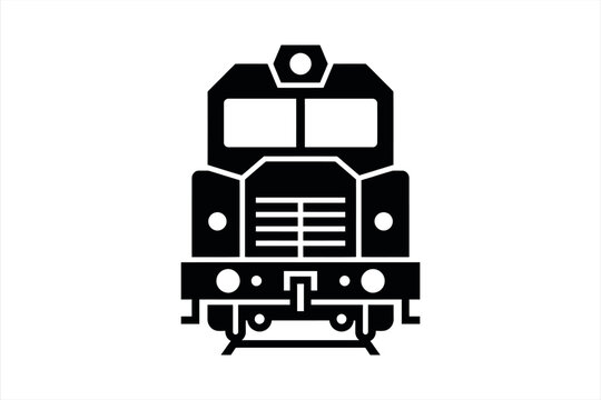 Front View Locomotive Train Engine Icon
