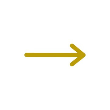 Animated Gold Right Arrow Icon Transparent PNG Motion Loop