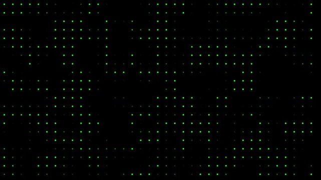 abstract circle shape array blue with movement and metallic reflex effect on black