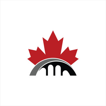 Maple leaf bridge symbol
