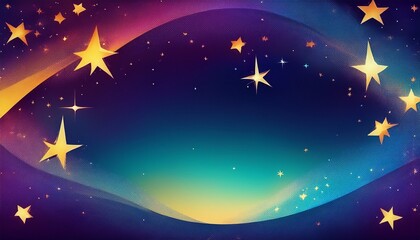 Fototapeta premium Abstract Background With Stars And Copy Space