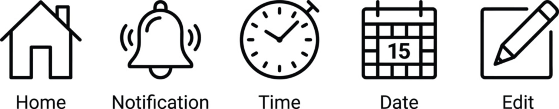 icons for app navigation