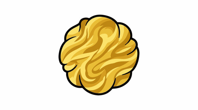 A digital illustration of a stylized brain