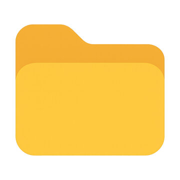 PNG Minimalist yellow folder icon