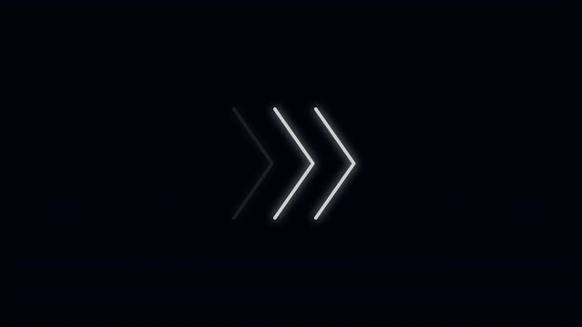 arrow loading bar animation sleek ice blue crystal white minimalist clean tech loader 4K