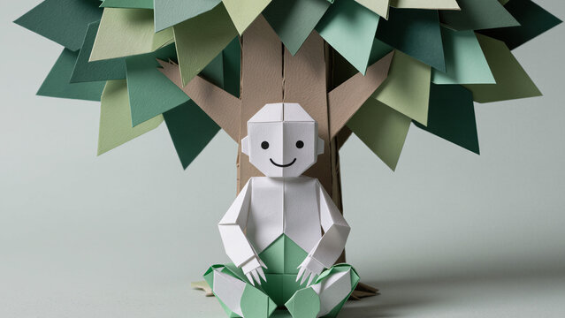 Origami Under Tree