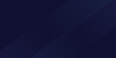 Obraz premium Abstract Dark Blue Green Waving Lines Technology Background. Modern Navy Blue Gradient With Glowing Lines Shiny Geometric Shape and Diagonal, for Brochure, Cover, Poster, Banner, Website, Header