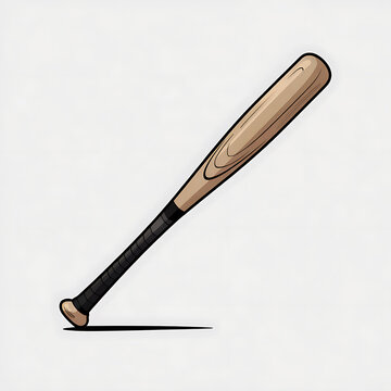 Pixel art wooden baseball bat