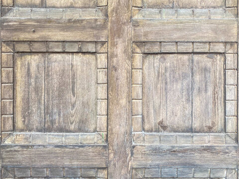 Weathered Wood Door Background Texture Rustic Wooden Surface