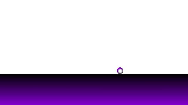Ball rolling futuristic movement motion graphics video