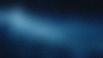 Fototapeta premium Abstract dark blue background with soft light gradient and subtle grain texture.