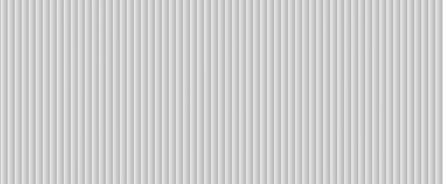Transparent corrugated plastic ribbed glass background with abstract line patterns. 3D gradient light effects for retail windows or architectural panels. Vintage chrome reflections or polycarbonate.