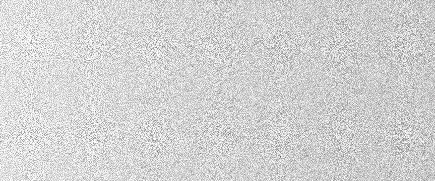 Grainy dot texture background with noise and paper degrade. Soft grain vector surface with gradient stipple and silver dust for poster. Diffused ombre blur and vignette show organic texture