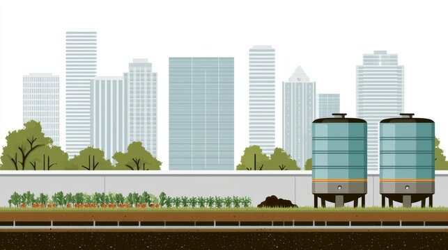 Urban Sustainability And Green Architecture Concept