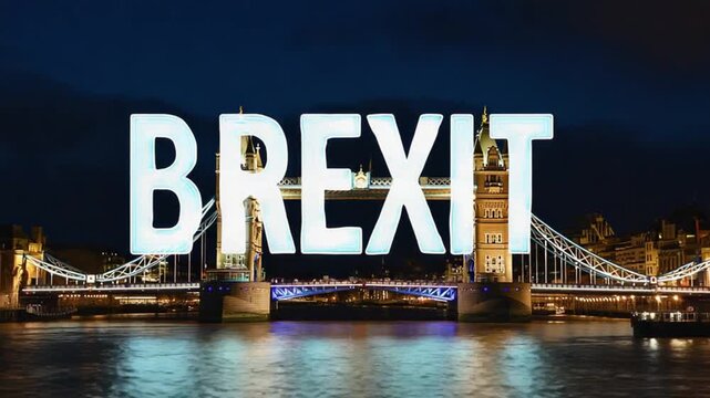 "Brexit" hologram in the UK.