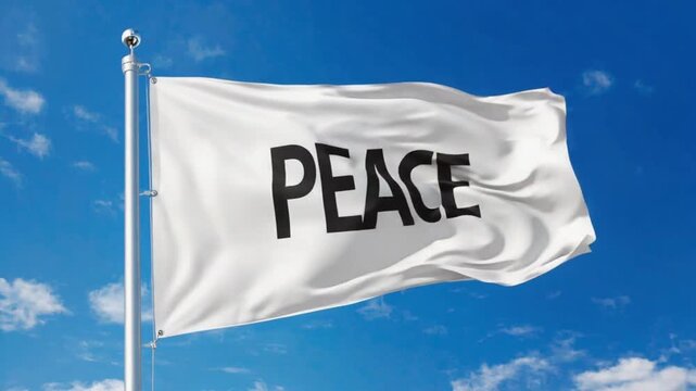 White flag of peace.