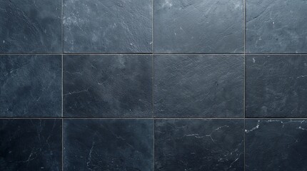 Fototapeta premium Dark slate tile texture with natural stone pattern for background design