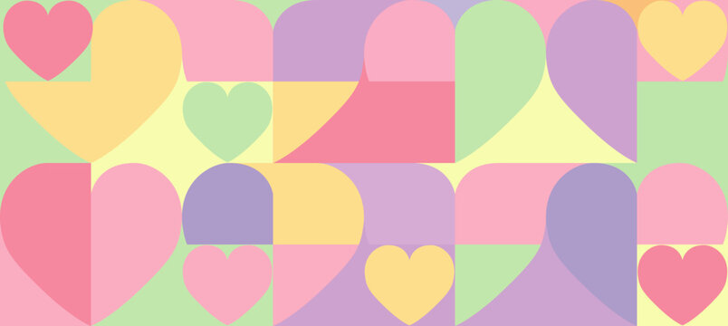 seamless pattern with hearts