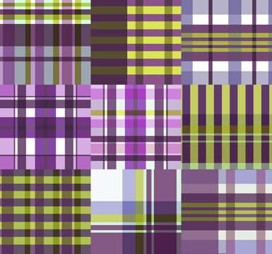 abstract geometric  plaids print pattern monochrome seamless print pattern background