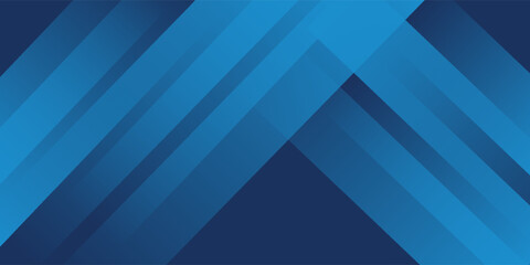 Obraz premium Blue background with abstract box rectangle geometric shapes modern element for banner, presentation design and flyer