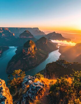 Blyde River Canyon at Sunrise, South Africa