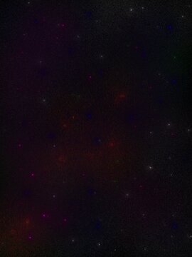 Abstract cosmic background with colorful stars, deep space nebula glow, dark galaxy texture, and atmospheric celestial night sky.