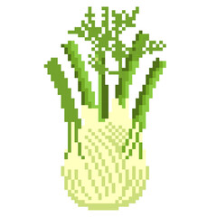 Fototapeta premium Fennel Pixel Art - Pixel Art Sample 1024 x 1024
