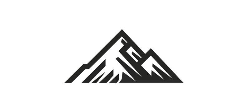 Abstract mountain range graphic design
