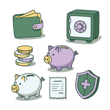Financial security and savings concept.